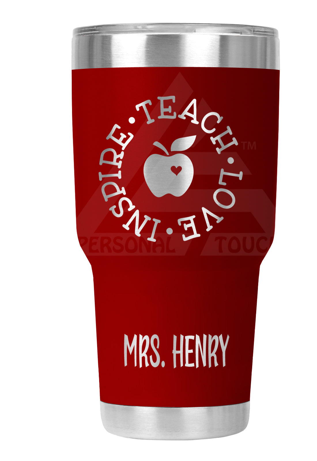 30 oz Engraved Teach-Love-Inspire (Circle) Tumbler